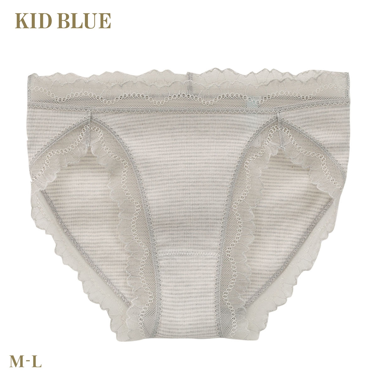 キッドブルー ボタニカルクレープ ショーツ スタンダード ノーマルショーツ 高島ちぢみ KID BLUE(LGY-薄グレー-M)