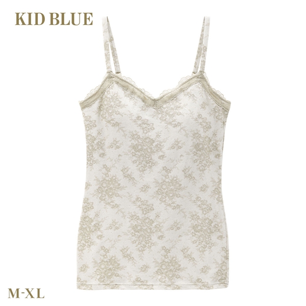 キッドブルー 26ローズレースPT カップ付き キャミソール インナー レディース 大きいサイズ 下着 KID BLUE
