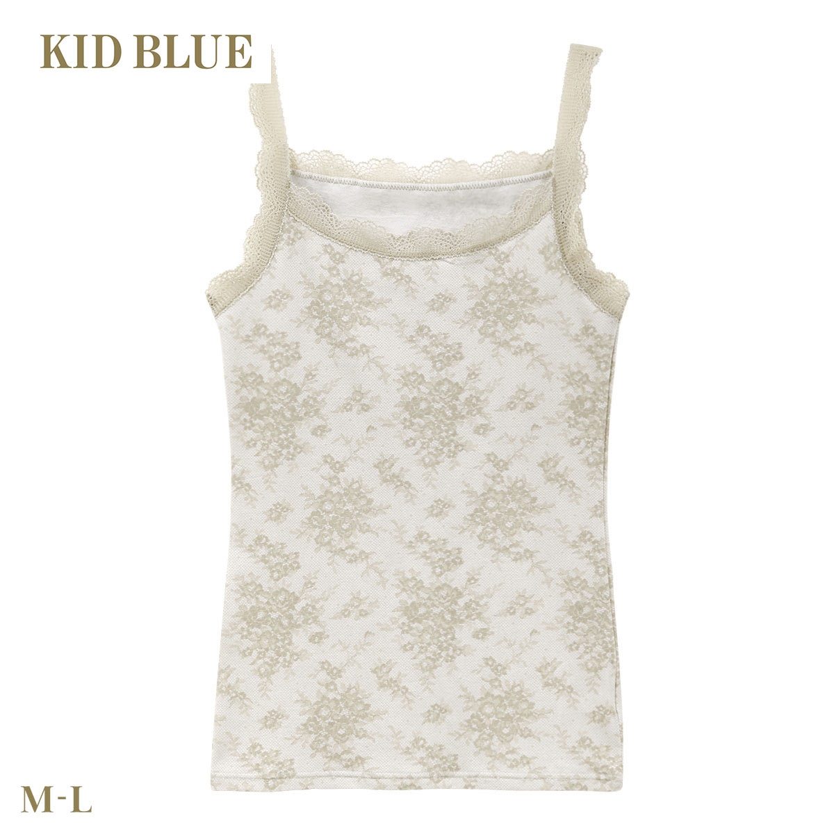 キッドブルー 26ローズレースPT キャミソール インナー レディース 下着 KID BLUE(BE-ベージュ-M)