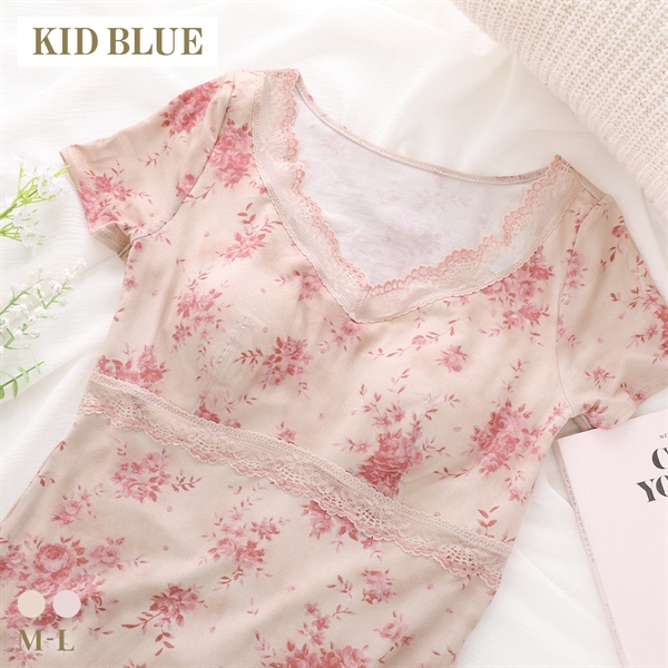 キッドブルー AWブラッサムPT カップ付き 半袖 インナー レディース 下着 KID BLUE