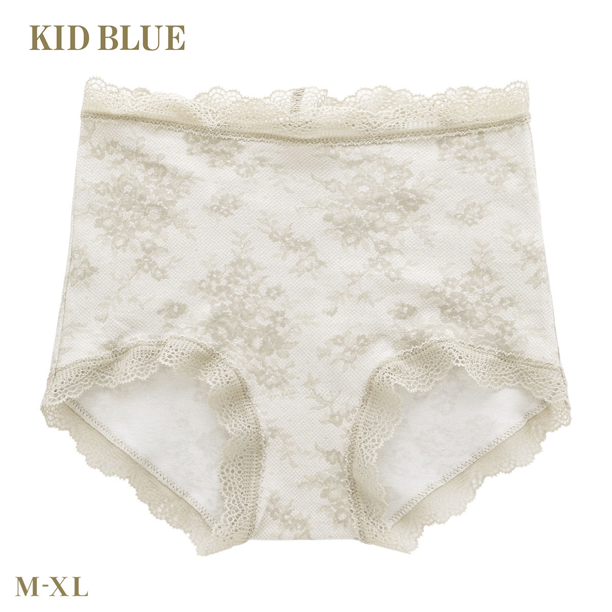 キッドブルー 26ローズレースPT ショーツ ショートカルソン ボーイレングス 大きいサイズ 下着 KID BLUE(BE-ベージュ-M)