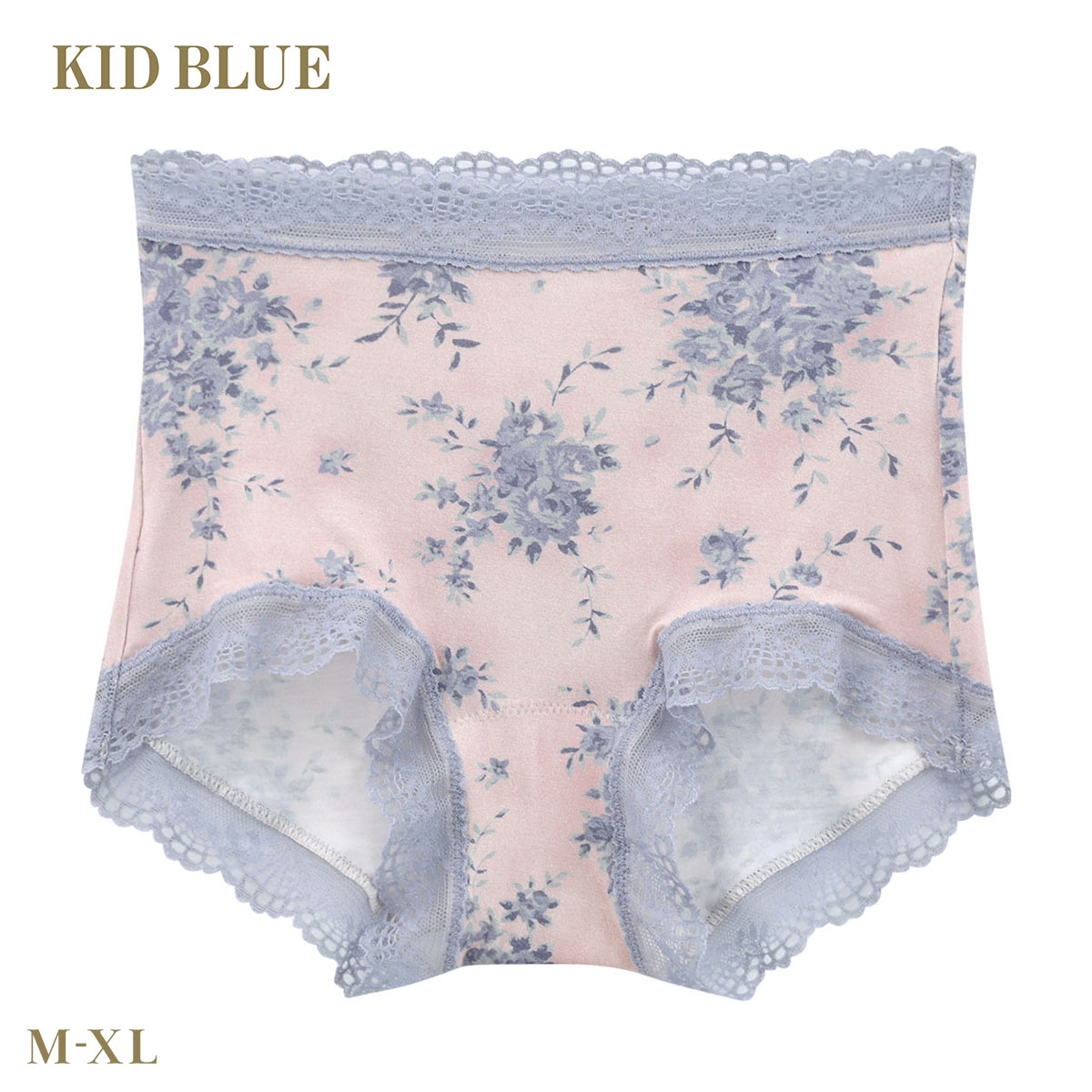 キッドブルー AWブラッサムPT ショーツ ショートカルソン ボーイレングス 大きいサイズ レディース 下着 KID BLUE(BU-ブルー-M)