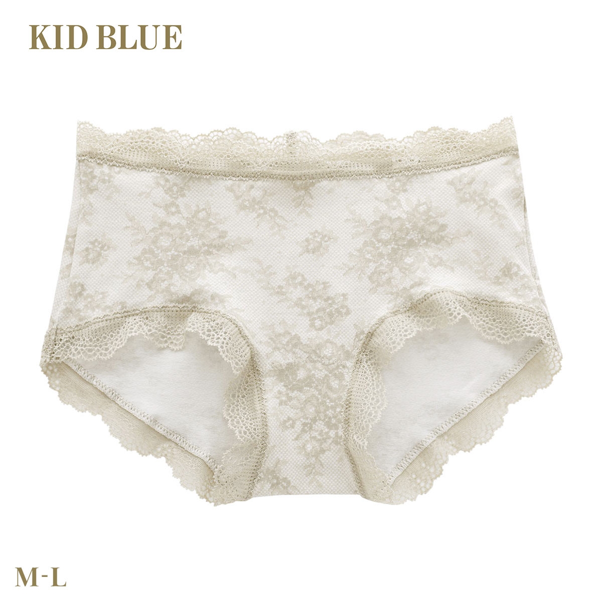 キッドブルー 26ローズレースPT ショーツ ショートカルソン ヒップハンガー ボーイレングス 下着 KID BLUE(BE-ベージュ-M)