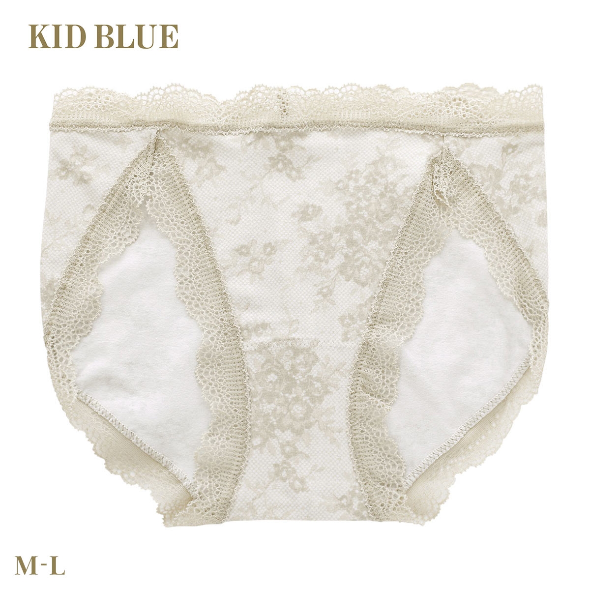 キッドブルー 26ローズレースPT ショーツ スタンダード ノーマルショーツ 下着 KID BLUE(BE-ベージュ-M)