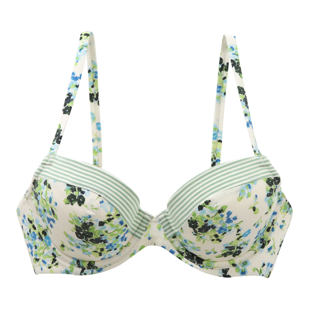 キッドブルー KID BLUE アベリアブーケ ブラジャー ワイヤーブラジャー 単品(GR-グリーン-B65)