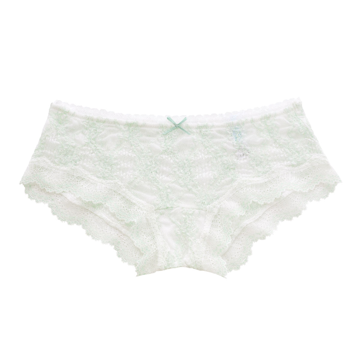 キッドブルー KID BLUE シャーリングレース ショートカルソン ヒップハンガー ボーイレングス 総レース 単品(EUC-ユーカリ-M)