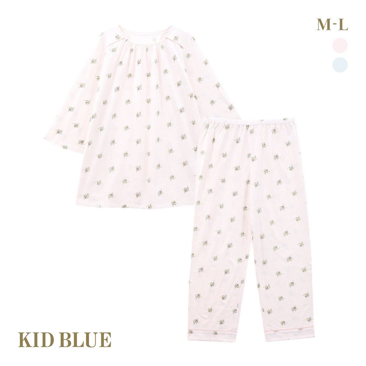 KID BLUE 水色ストライプ パジャマ キッドブルー 25ストライプ