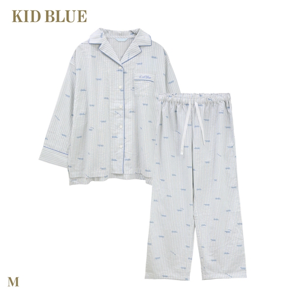 キッドブルー リサ・ラーソンコラボN 長袖 フルレングス 上下セット パジャマ ルームウェア KID BLUE