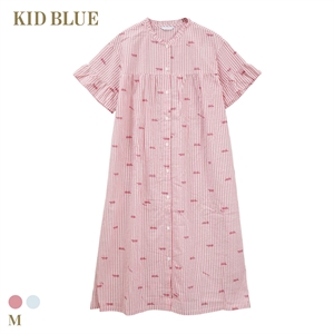 キッドブルー リサ・ラーソンコラボN ワンピース 半袖 ルームウェア ナイティ レディース KID BLUE