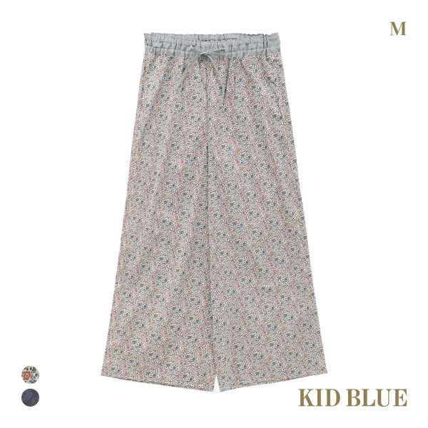 キッドブルー 25AW LIBERTYプリント フルレングス パンツ KID BLUE