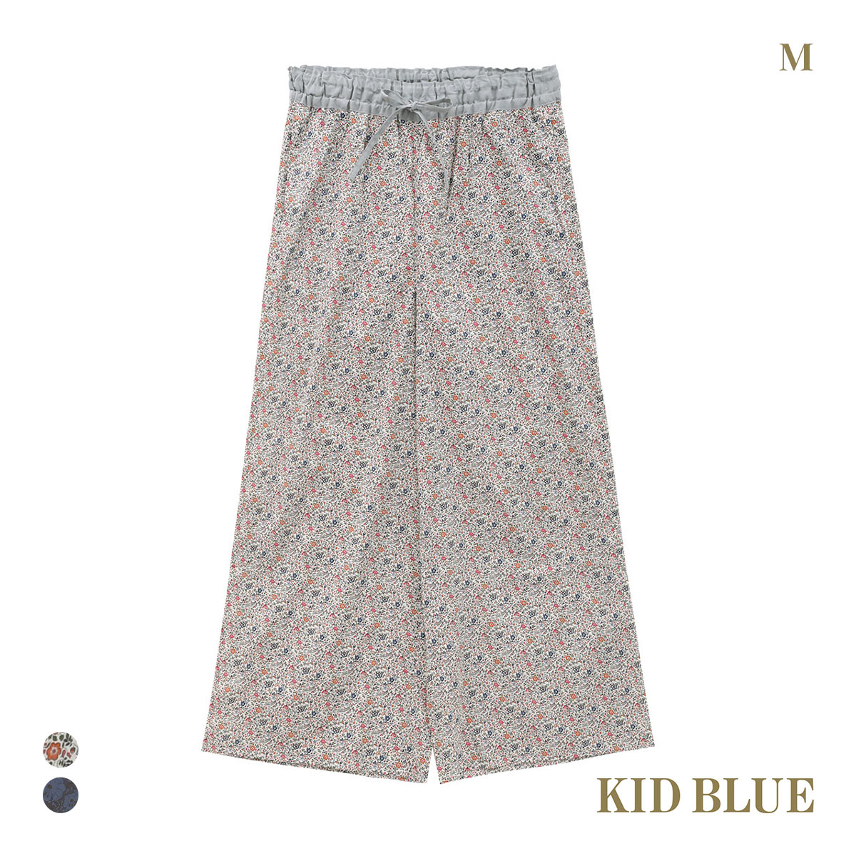 キッドブルー 25AW LIBERTYプリント フルレングス パンツ KID BLUE