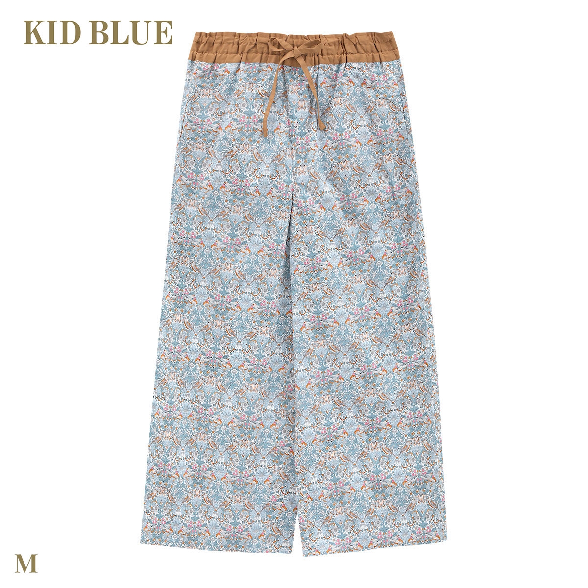 キッドブルー 26LIBERTYプリント フルレングス パンツ ルームウェア KID BLUE(SX-サックス-M)