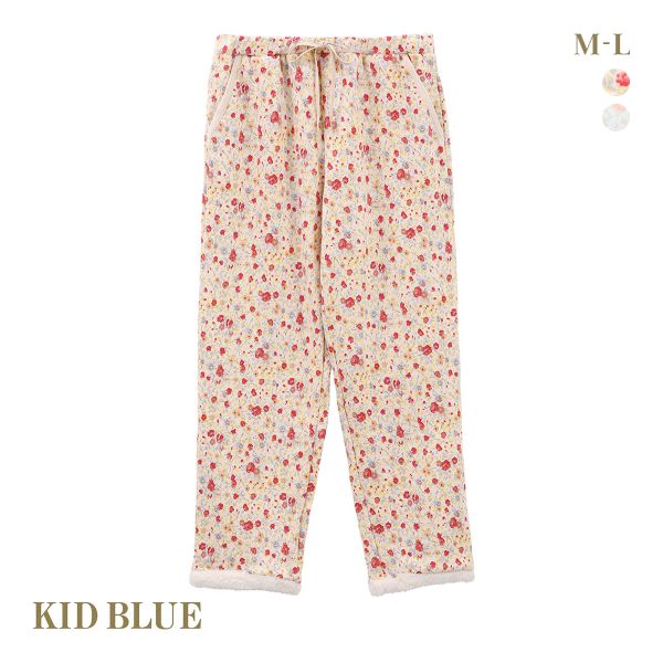 20%OFF キッドブルー 裏シャギーガーニッシュフラワー パンツ フルレングス ルームウェア KID BLUE 20%OFF キッドブルー 裏シャギーガーニッシュフラワー パンツ フルレングス ルームウェア KID BLUE