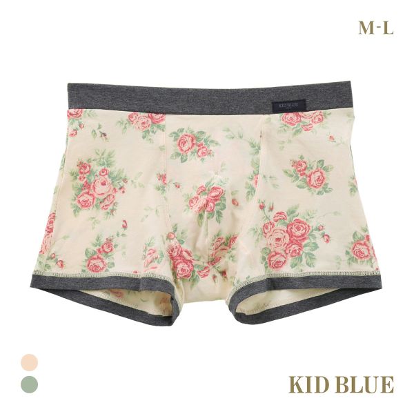 キッドブルー MENS 25オータムローズ ボクサーパンツ 前とじ メンズ KID BLUE