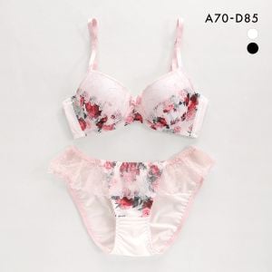 サンエイ 脇高 グランガーデン ブラセット ABCD 脇肉 はみ肉すっきり 脇寄せ ブラジャー ショーツ セット 美胸 谷間 丸胸 SANEI