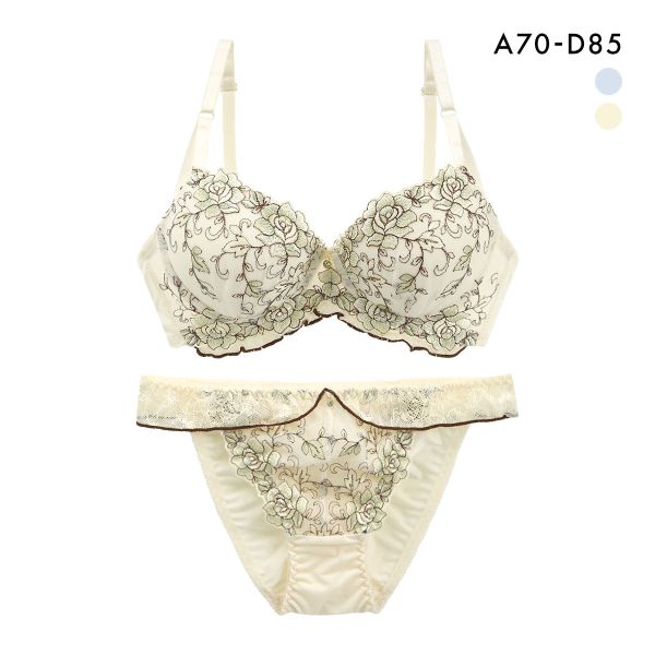 サンエイ 脇高 ルミエールローズ ブラセット ABCD 脇肉 はみ肉すっきり 脇寄せ ブラジャー ショーツ セット 美胸 谷間 丸胸 SANEI 大きいサイズ