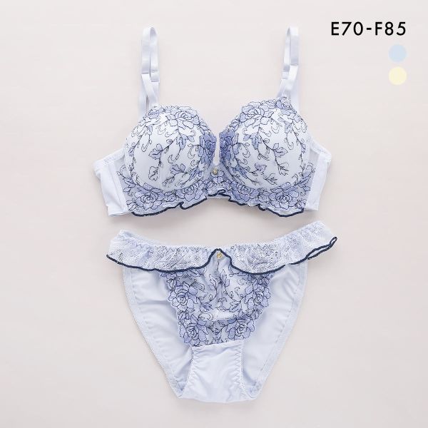 サンエイ 脇高 ルミエールローズ ブラセット EF 大きいサイズ 脇肉 はみ肉すっきり 脇寄せ ブラジャー ショーツ セット 美胸 谷間 丸胸 SANEI