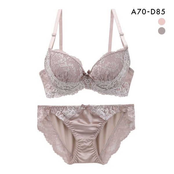 サンエイ アラベスクボタニカル ブラセット ABCD 脇肉 はみ肉すっきり 脇寄せ ブラジャー ショーツ セット 美胸 谷間 丸胸 SANEI