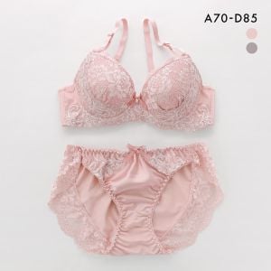 サンエイ アラベスクボタニカル ブラセット ABCD 脇肉 はみ肉すっきり 脇寄せ ブラジャー ショーツ セット 美胸 谷間 丸胸 SANEI