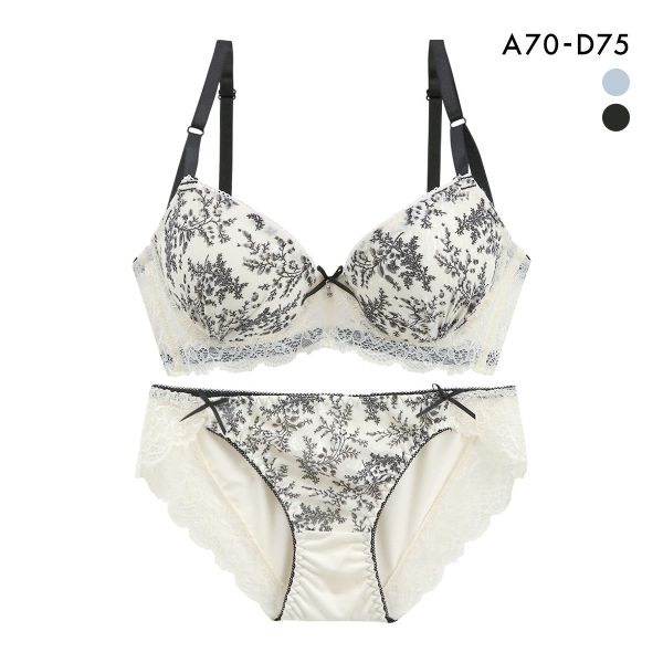 サンエイ 脇高 トワルドジュイ ブラセット ABCD 脇肉 はみ肉すっきり 脇寄せ ブラジャー ショーツ セット 美胸 谷間 丸胸 SANEI