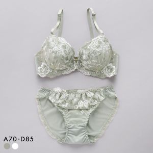 サンエイ ホワイトローズ ブラセット ABCD 脇肉 はみ肉すっきり 脇寄せ ブラジャー ショーツ セット 美胸 谷間 丸胸 SANEI