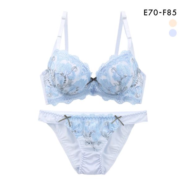 サンエイ 脇高 ベルエポック ブラセット EF 大きいサイズ グラマー 脇肉 はみ肉すっきり 脇寄せ ブラジャー ショーツ セット 美胸 谷間 丸胸 SANEI