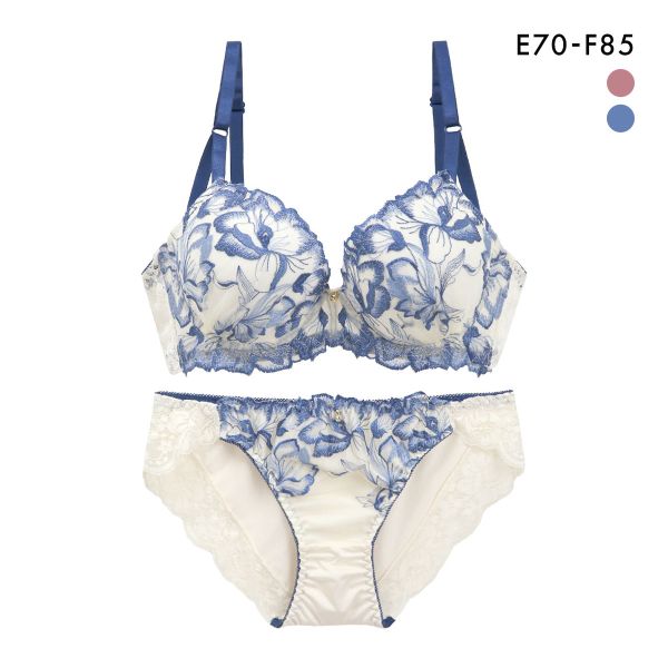 サンエイ 脇高 アロマティックメモワール ブラセット EF 脇肉 はみ肉すっきり 脇寄せ ブラジャー ショーツ セット 大きいサイズ SANEI