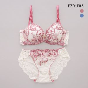 サンエイ 脇高 アロマティックメモワール ブラセット EF 脇肉 はみ肉すっきり 脇寄せ ブラジャー ショーツ セット 大きいサイズ SANEI