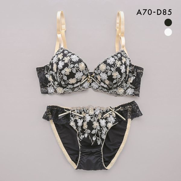 サンエイ 脇高 ユーフォリア ブラセット ABCD 脇肉 はみ肉すっきり 脇寄せ ブラジャー ショーツ セット 美胸 谷間 丸胸 SANEI