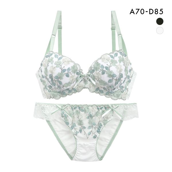 サンエイ 脇高 ユーフォリア ブラセット ABCD 脇肉 はみ肉すっきり 脇寄せ ブラジャー ショーツ セット 美胸 谷間 丸胸 SANEI