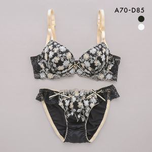 サンエイ 脇高 ユーフォリア ブラセット ABCD 脇肉 はみ肉すっきり 脇寄せ ブラジャー ショーツ セット 美胸 谷間 丸胸 SANEI