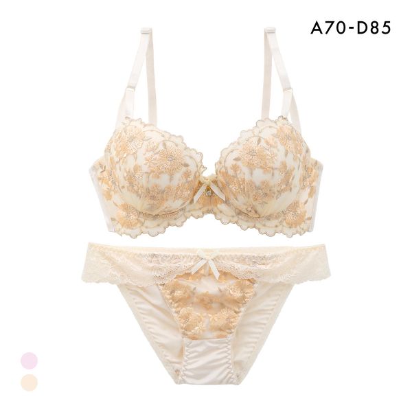 サンエイ 脇高 ブルーミングスケープ ブラセット ABCD 脇肉 はみ肉すっきり 脇寄せ ブラジャー ショーツ セット 美胸 SANEI