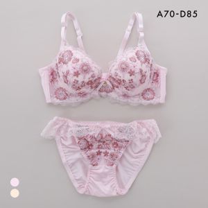 サンエイ 脇高 ブルーミングスケープ ブラセット ABCD 脇肉 はみ肉すっきり 脇寄せ ブラジャー ショーツ セット 美胸 SANEI