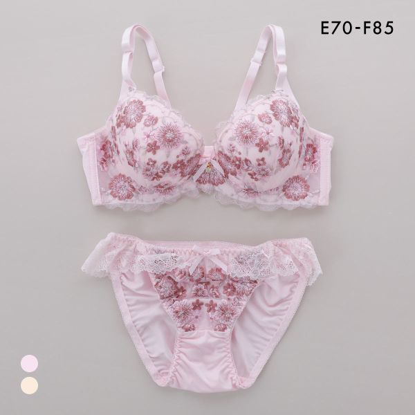 サンエイ 脇高 ブルーミングスケープ ブラセット EF 大きいサイズ グラマー 脇肉 はみ肉すっきり 脇寄せ ブラジャー ショーツ SANEI