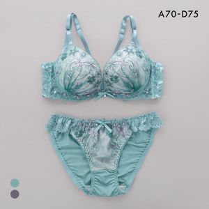 サンエイ 脇高 ライトフラッシュヴェイル ブラセット ABCD 脇肉 はみ肉すっきり 脇寄せ 着やせ ブラジャー ショーツ セット SANEI