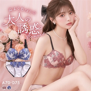 サンエイ 脇高 ホットブロッサム ブラセット ABCD 大きいサイズ グラマー 脇肉 谷間 盛り ブラジャー ショーツ セット 美胸 SANEI