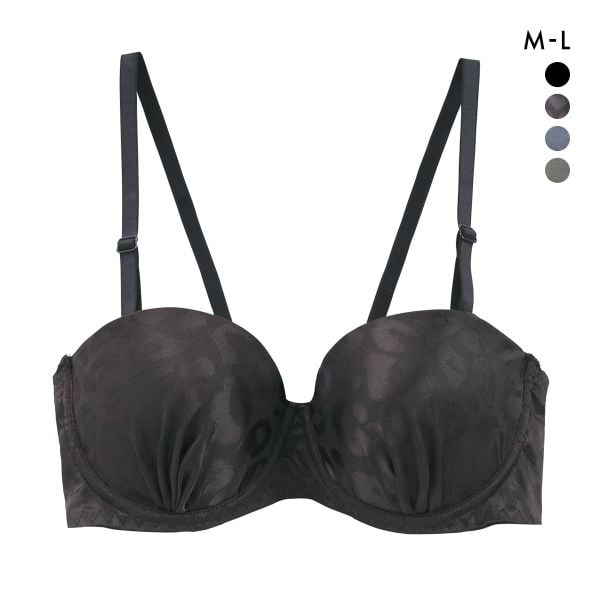 サンエイ STYLE UP チューブブラ ML 1/2カップブラジャー バックレース 背中見せ 肌見せ バックオープン ストラップレス SANEI