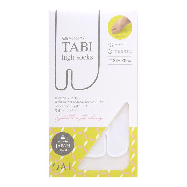 オーアイ OAI 足袋ハイソックス ショートストッキング 18デニール相当 足袋ソックス 消臭 レディース 日本製