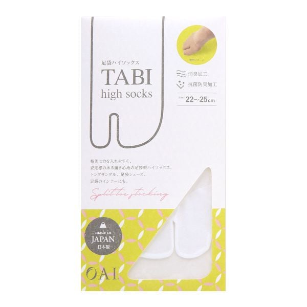 オーアイ OAI 足袋ハイソックス ショートストッキング 18デニール相当 足袋ソックス 消臭 レディース 日本製