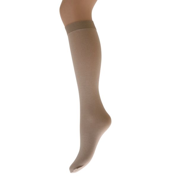 モア MORE 綿混 口ゴムゆったり ハイソックス 日本製 ストッキング