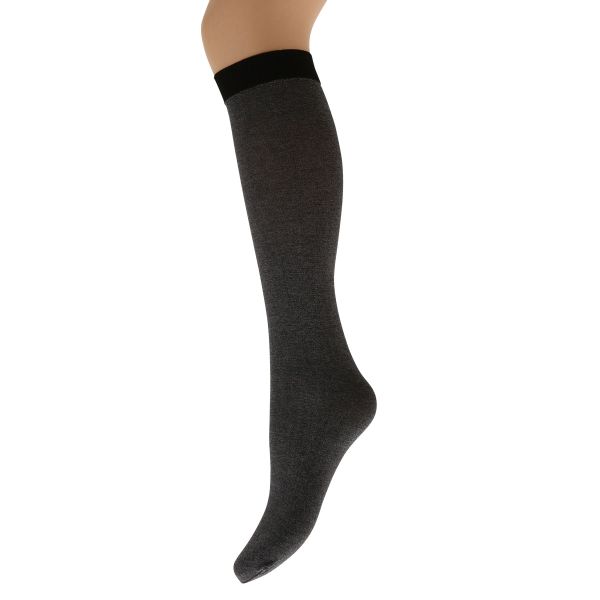 モア MORE 綿混 口ゴムゆったり ハイソックス 日本製 ストッキング