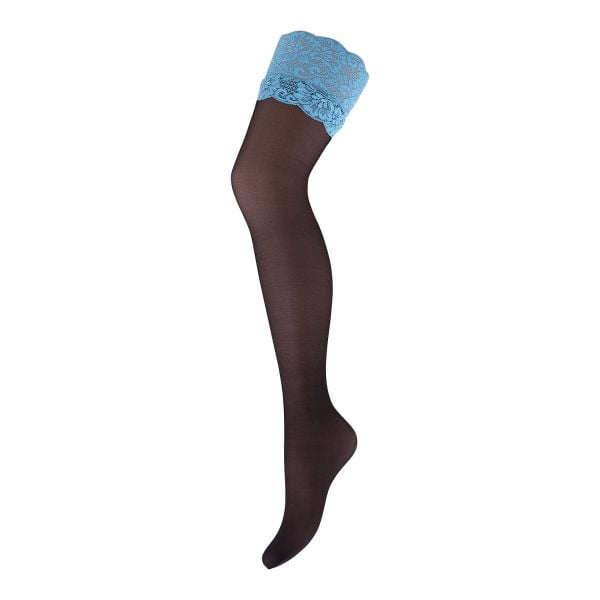 モア MORE レース付ガーターストッキング 日本製