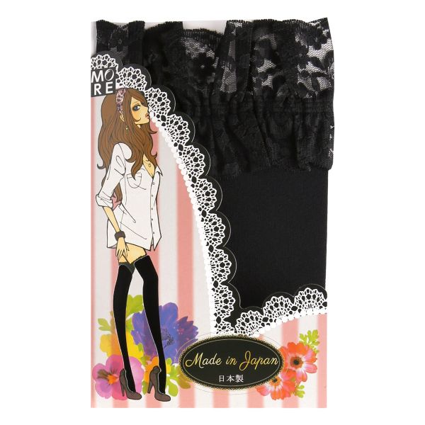 モア MORE 80デニール ガーターストッキング 日本製