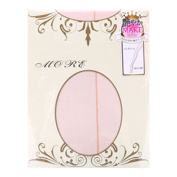 モア MORE ストッキング パンスト バックシーム