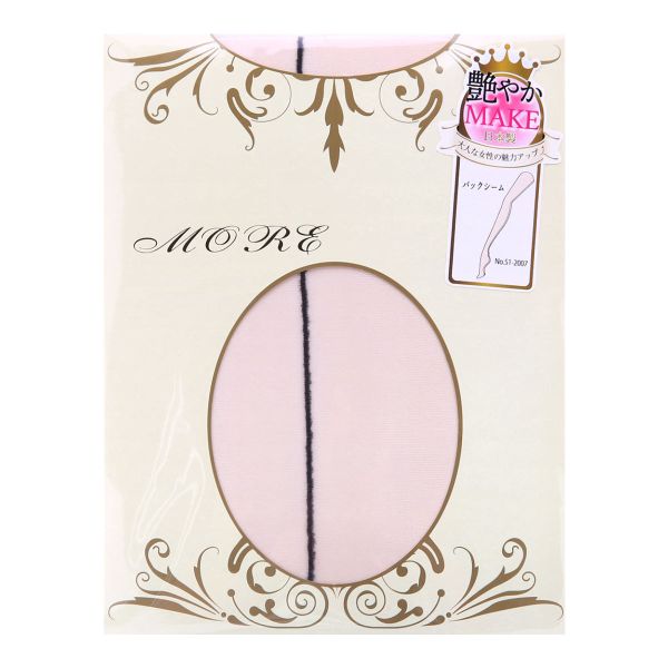 モア MORE ストッキング パンスト バックシーム