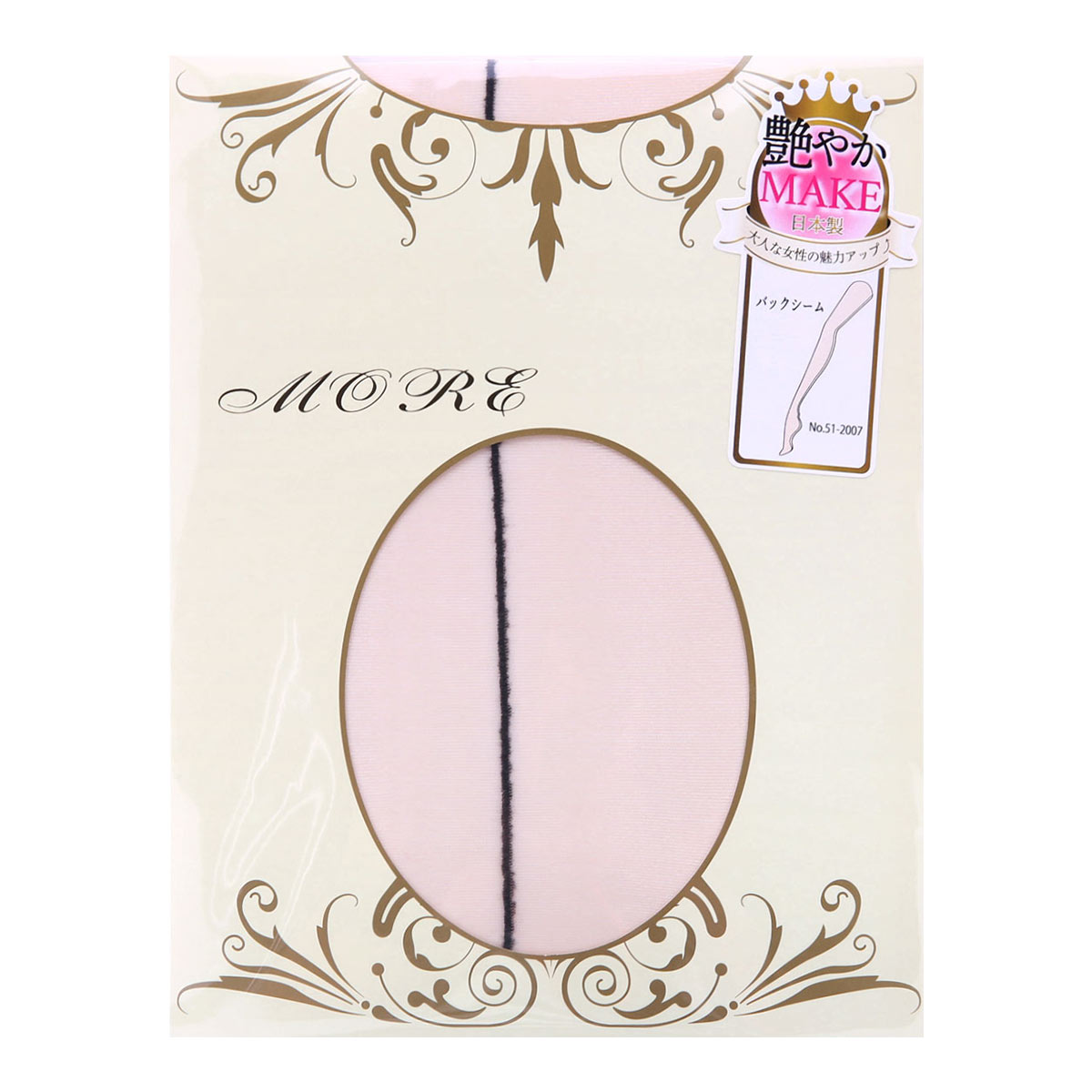 モア MORE ストッキング パンスト バックシーム(B-M-L)