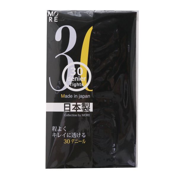 モア MORE 30デニール カラータイツ 日本製