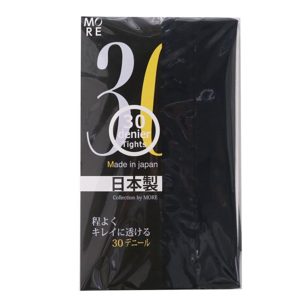 モア MORE 30デニール カラータイツ 日本製