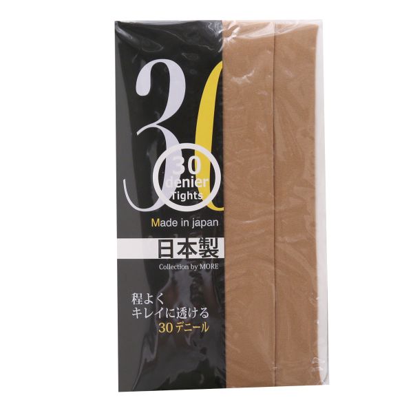モア MORE 30デニール カラータイツ 日本製