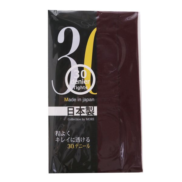 モア MORE 30デニール カラータイツ 日本製